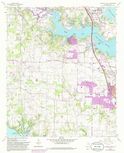 United States Geological Survey Lewisville West, TX (1960, 24000-Scale) digital map