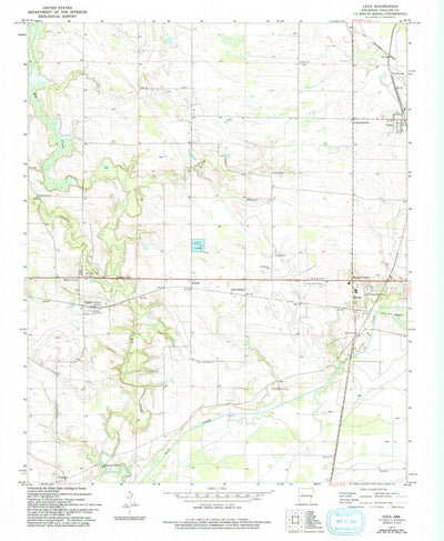 United States Geological Survey Lexa, AR (1971, 24000-Scale) digital map