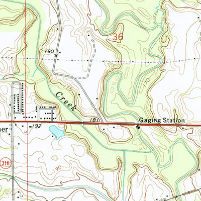 United States Geological Survey Lexa, AR (1971, 24000-Scale) digital map