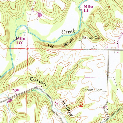 United States Geological Survey Lexington, AL-TN (1952, 24000-Scale) digital map