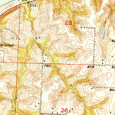 United States Geological Survey Lexington East, MO (1950, 24000-Scale) digital map