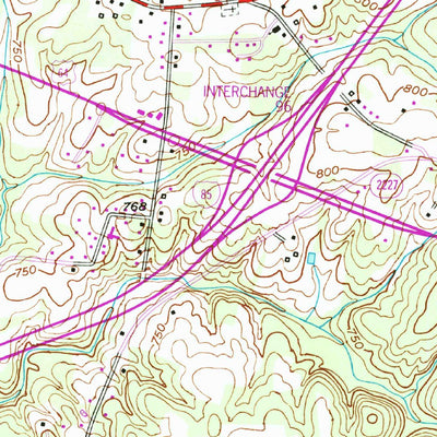 United States Geological Survey Lexington East, NC (1950, 24000-Scale) digital map