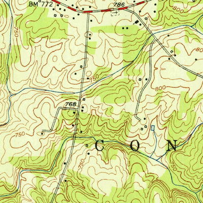 United States Geological Survey Lexington East, NC (1951, 24000-Scale) digital map