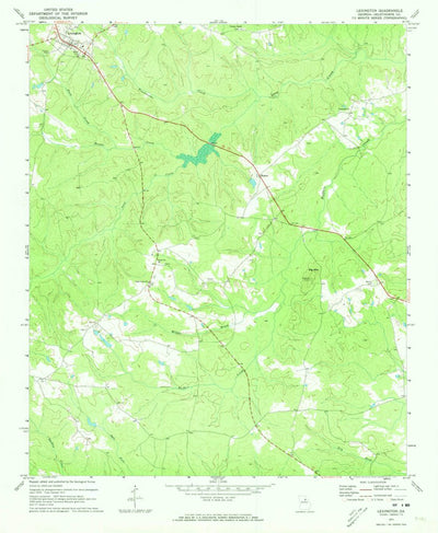 United States Geological Survey Lexington, GA (1971, 24000-Scale) digital map