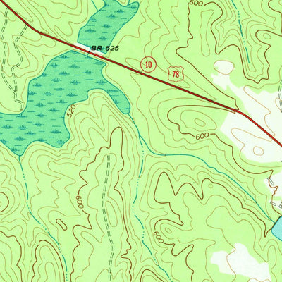 United States Geological Survey Lexington, GA (1971, 24000-Scale) digital map