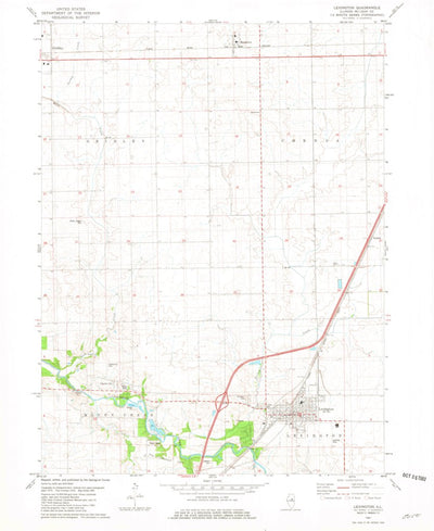 United States Geological Survey Lexington, IL (1981, 24000-Scale) digital map