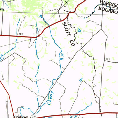 United States Geological Survey Lexington, KY (1986, 100000-Scale) digital map