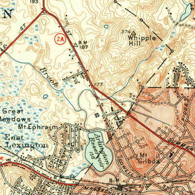 United States Geological Survey Lexington, MA (1946, 31680-Scale) digital map