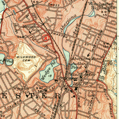 United States Geological Survey Lexington, MA (1946, 31680-Scale) digital map