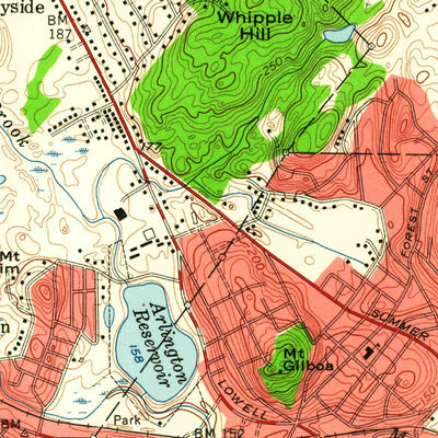 United States Geological Survey Lexington, MA (1956, 24000-Scale) digital map