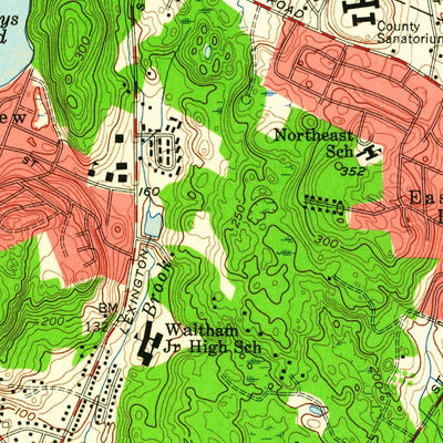 United States Geological Survey Lexington, MA (1956, 24000-Scale) digital map