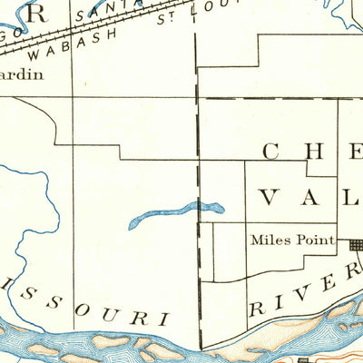 United States Geological Survey Lexington, MO (1889, 125000-Scale) digital map