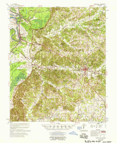 United States Geological Survey Lexington, MS (1958, 62500-Scale) digital map
