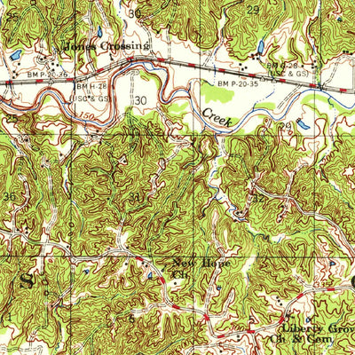 United States Geological Survey Lexington, MS (1958, 62500-Scale) digital map