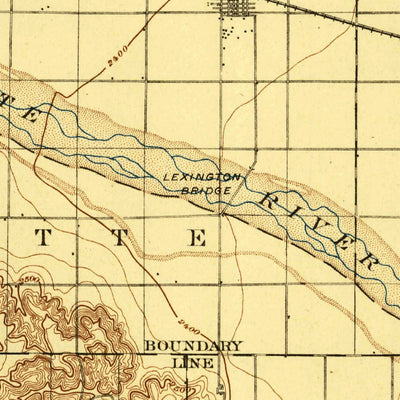 United States Geological Survey Lexington, NE (1896, 125000-Scale) digital map