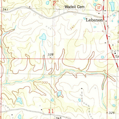 United States Geological Survey Lexington North, MS (1982, 24000-Scale) digital map