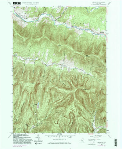 United States Geological Survey Lexington, NY (1960, 24000-Scale) digital map