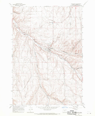 United States Geological Survey Lexington, OR (1968, 24000-Scale) digital map