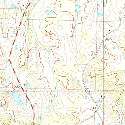 United States Geological Survey Lexington South, MS (1982, 24000-Scale) digital map