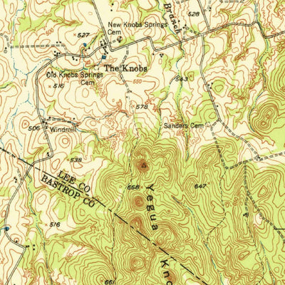 United States Geological Survey Lexington, TX (1950, 62500-Scale) digital map