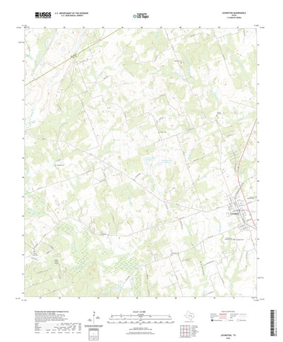 United States Geological Survey Lexington, TX (2022, 24000-Scale) digital map