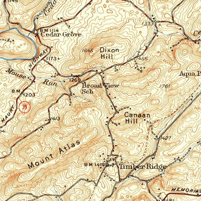 United States Geological Survey Lexington, VA (1951, 62500-Scale) digital map
