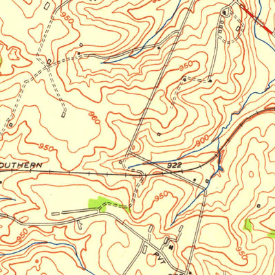 United States Geological Survey Lexington West, KY (1950, 24000-Scale) digital map