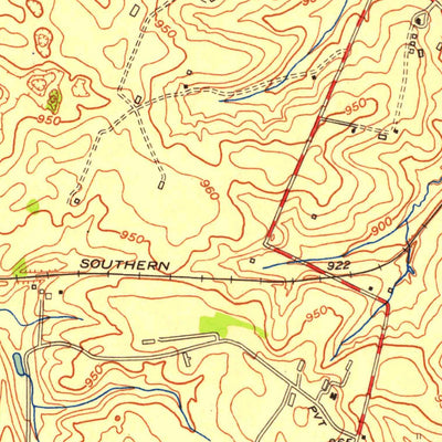 United States Geological Survey Lexington West, KY (1955, 24000-Scale) digital map