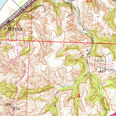 Lexington West, MO (1949, 24000-Scale) Map by United States Geological ...