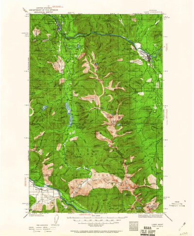 United States Geological Survey Libby, MT (1930, 125000-Scale) digital map