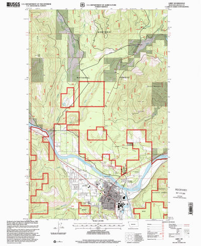United States Geological Survey Libby, MT (1997, 24000-Scale) digital map
