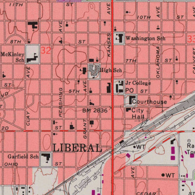 United States Geological Survey Liberal, KS (1971, 24000-Scale) digital map