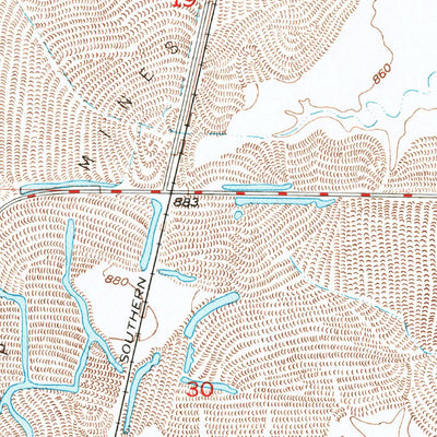 United States Geological Survey Liberal, MO-KS (1950, 24000-Scale) digital map