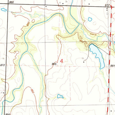 United States Geological Survey Liberal, MO-KS (1991, 24000-Scale) digital map