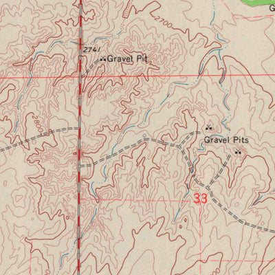 United States Geological Survey Liberal NW, KS (1968, 24000-Scale) digital map