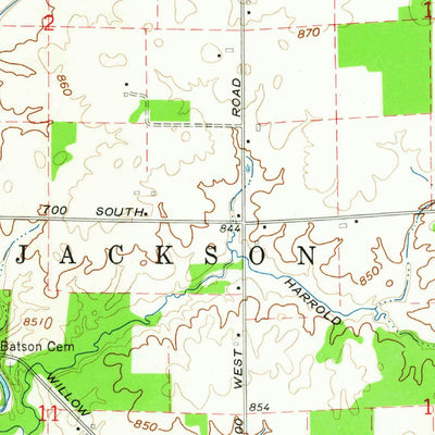 United States Geological Survey Liberty Center, IN (1962, 24000-Scale) digital map
