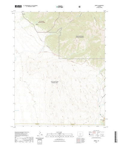 United States Geological Survey Liberty, CO (2022, 24000-Scale) digital map