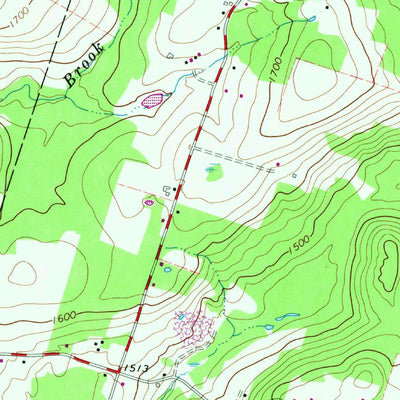 United States Geological Survey Liberty East, NY (1966, 24000-Scale) digital map
