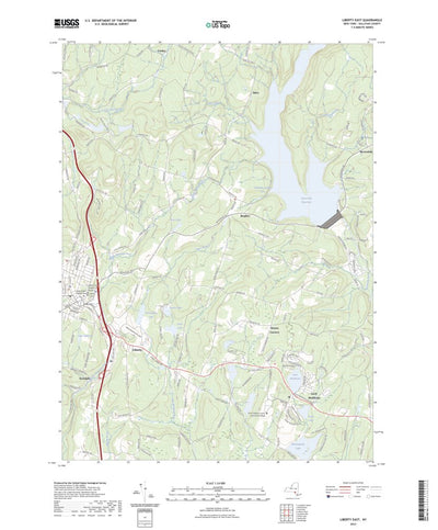 United States Geological Survey Liberty East, NY (2023, 24000-Scale) digital map