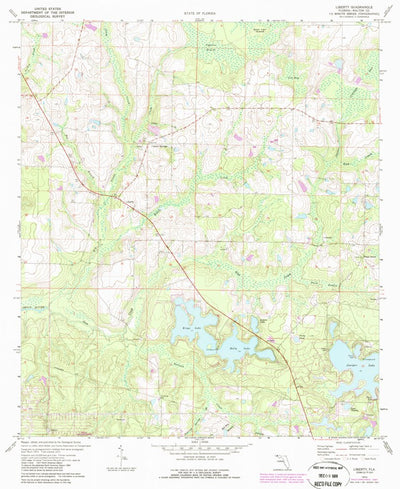 United States Geological Survey Liberty, FL (1973, 24000-Scale) digital map