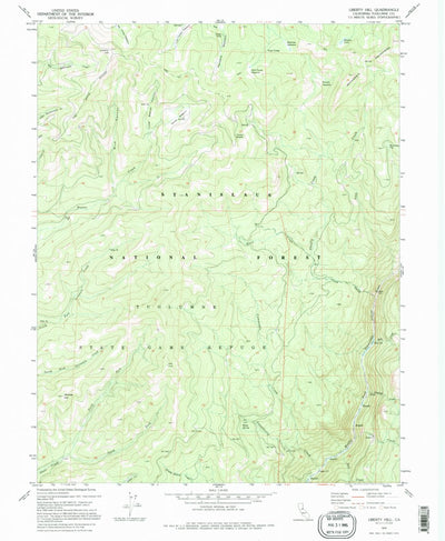 United States Geological Survey Liberty Hill, CA (1979, 24000-Scale) digital map