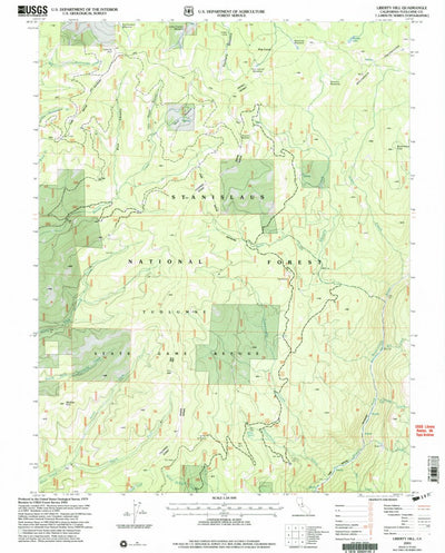 United States Geological Survey Liberty Hill, CA (2001, 24000-Scale) digital map