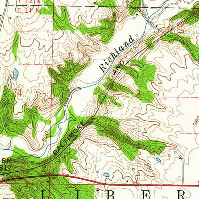 United States Geological Survey Liberty, IN (1960, 24000-Scale) digital map