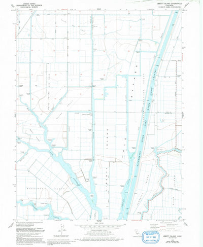 United States Geological Survey Liberty Island, CA (1978, 24000-Scale) digital map