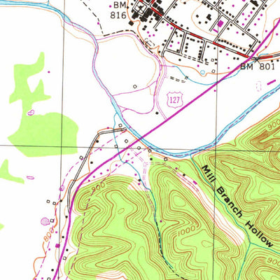 United States Geological Survey Liberty, KY (1952, 24000-Scale) digital map