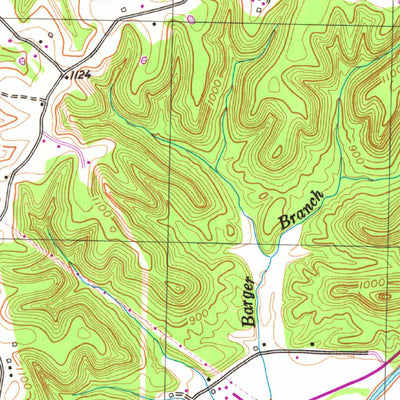 United States Geological Survey Liberty, KY (1952, 24000-Scale) digital map