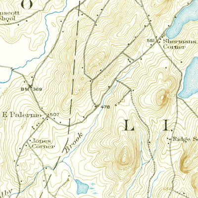 United States Geological Survey Liberty, ME (1916, 62500-Scale) digital map