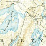United States Geological Survey Liberty, ME (1916, 62500-Scale) digital map