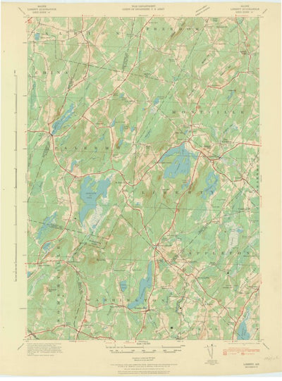 United States Geological Survey Liberty, ME (1942, 62500-Scale) digital map