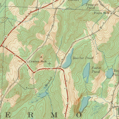 United States Geological Survey Liberty, ME (1942, 62500-Scale) digital map